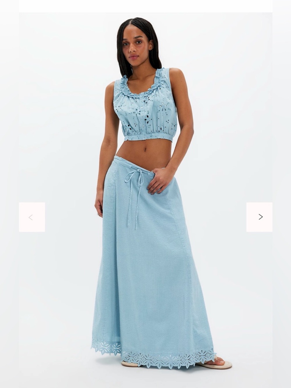 Free People Madelyn Cotton Maxi Set 🔥 Size M
